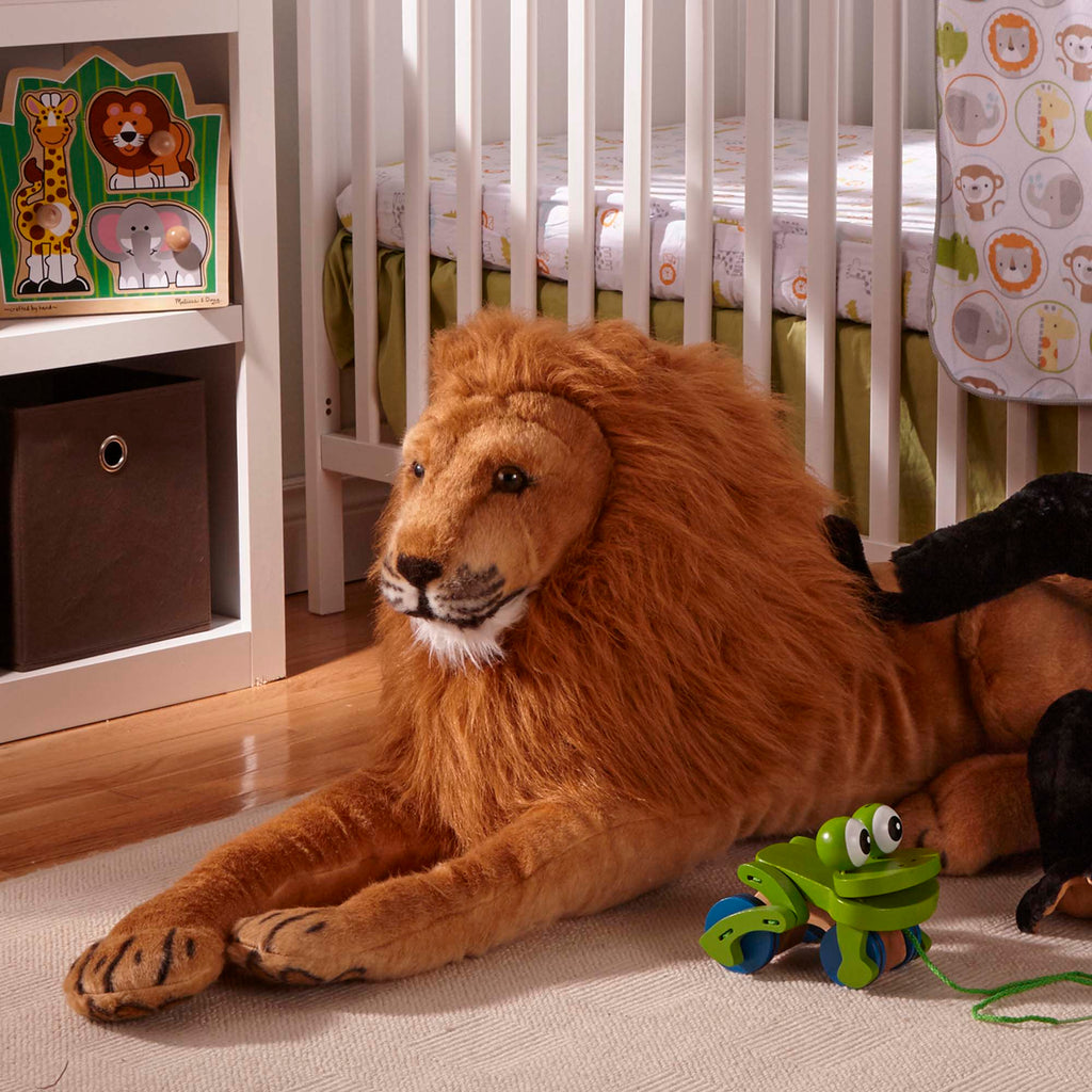Educational Lion Lifelike Plush Stuffed Animal