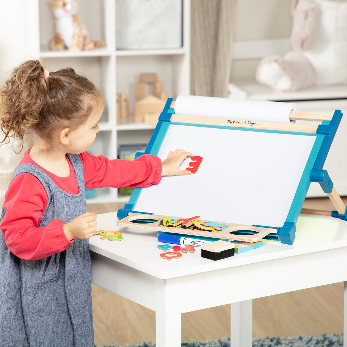 Educational Double-Sided Magnetic Tabletop Easel