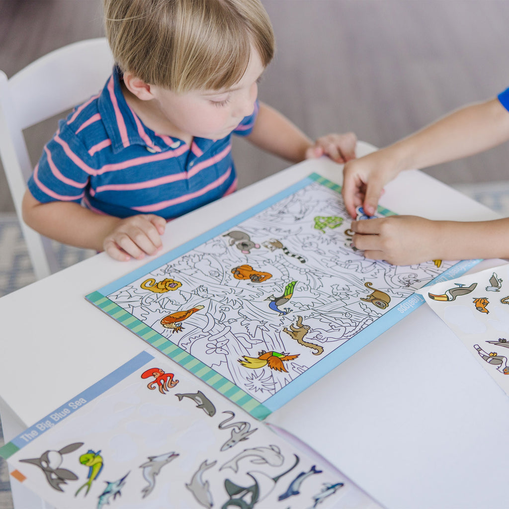 Educational Seek & Find Sticker Pad Animals