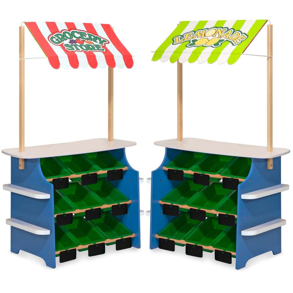 Educational Wooden Grocery Store Lemonade Stand