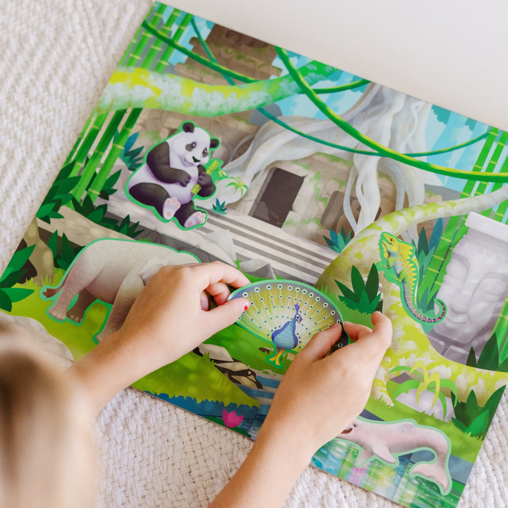 Educational Reusable Sticker Pad - Jungle and Savanna