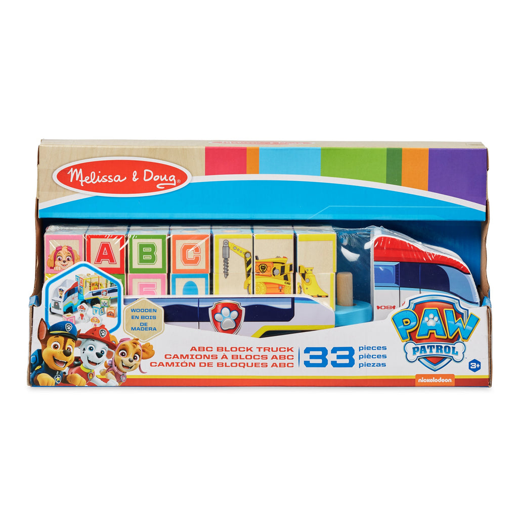 Educational PAW Patrol Wooden ABC Block Truck