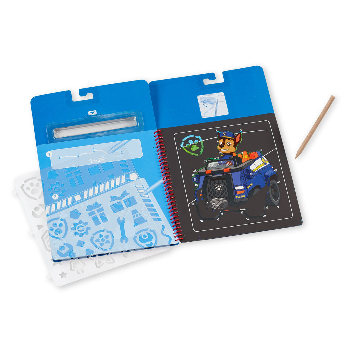 Educational PAW Patrol Scratch Art Pad - Chase