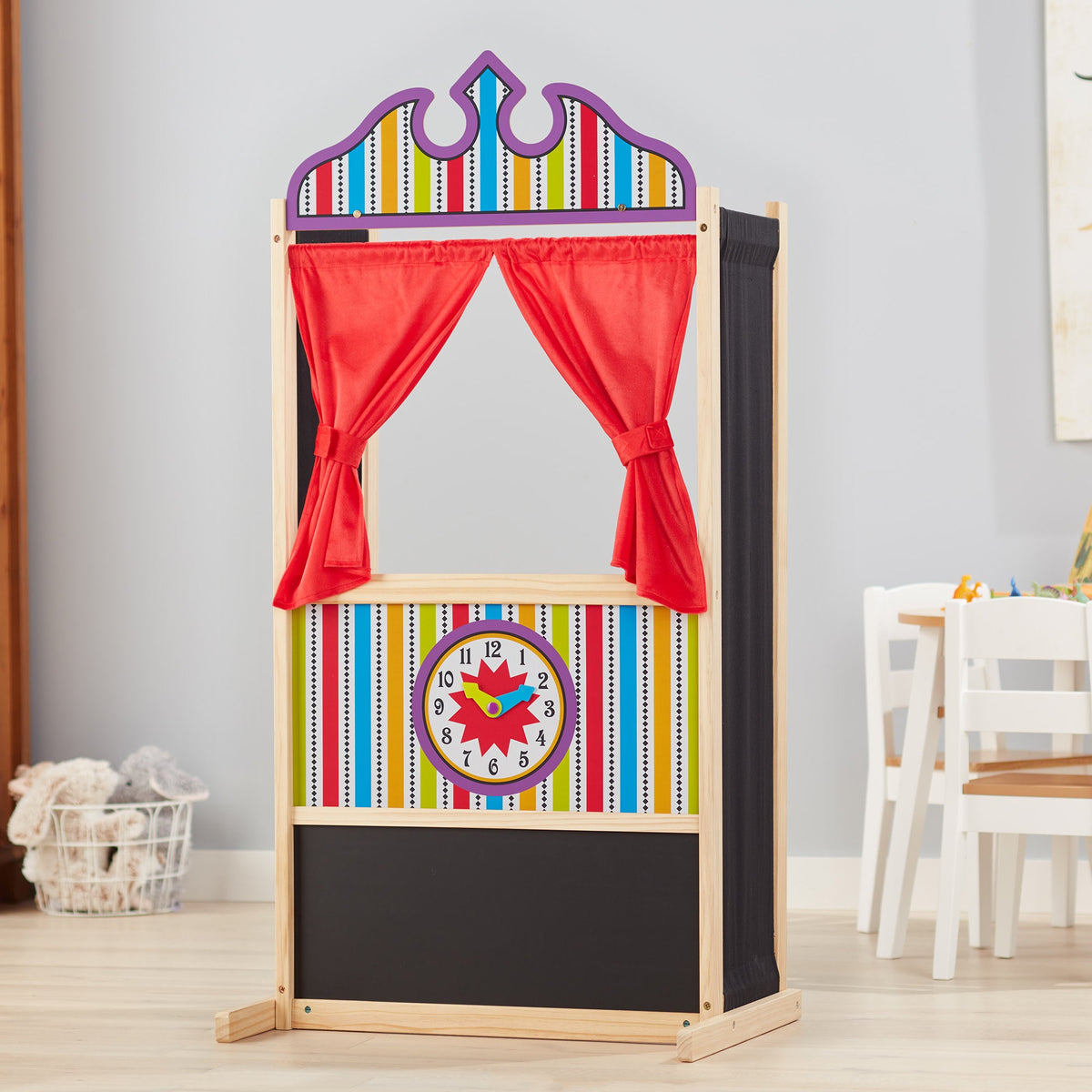 Educational Wooden Deluxe Puppet Theater
