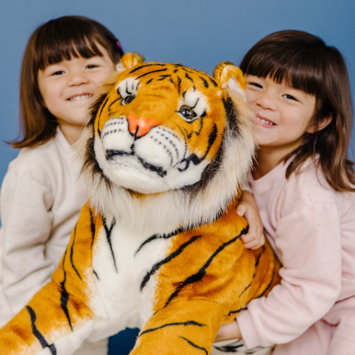 Educational Tiger Lifelike Plush Stuffed Animal