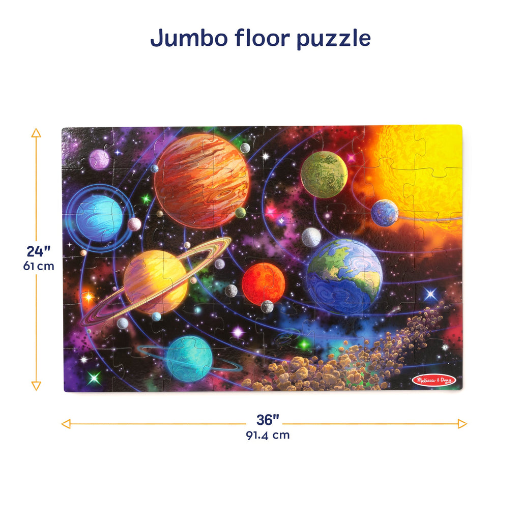 Educational Solar System Floor Puzzle - 48 Pieces