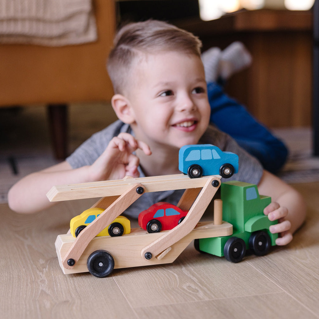 Educational Wooden Car Carrier