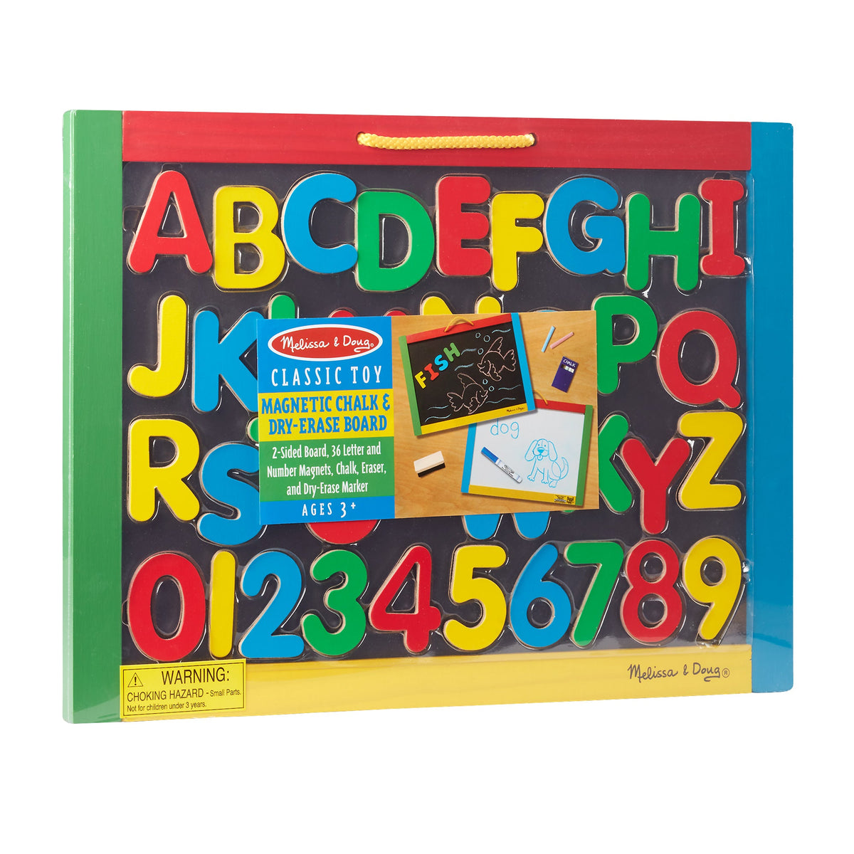 Educational Magnetic Chalkboard & Dry-Erase Board Uppercase