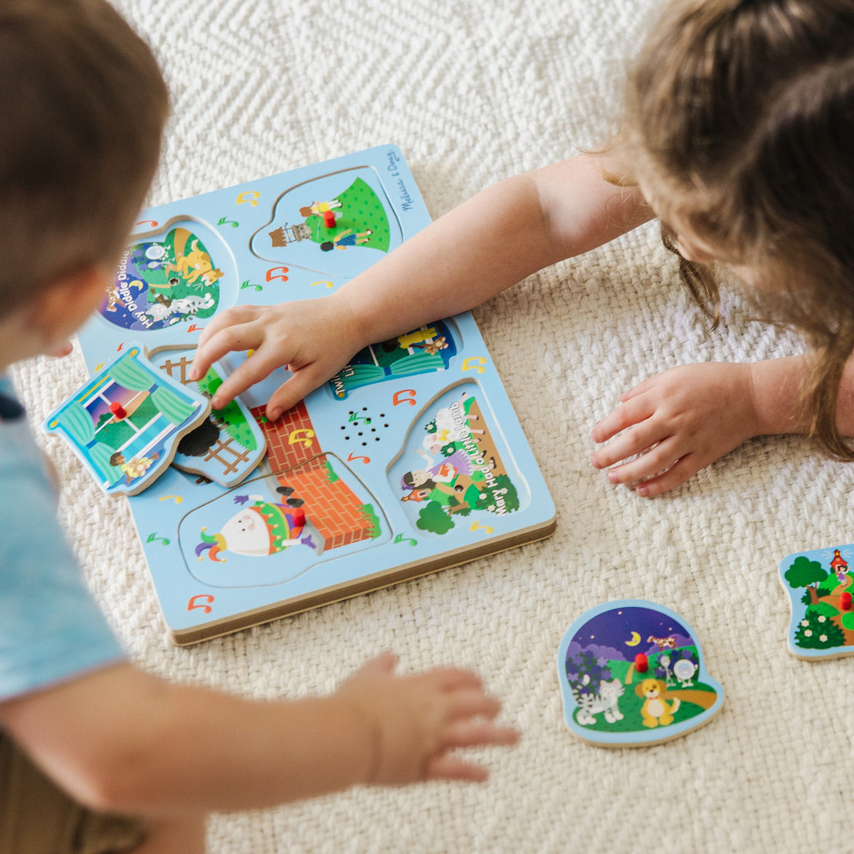 Educational Nursery Rhymes 2 Sound Puzzle - 6 PIeces
