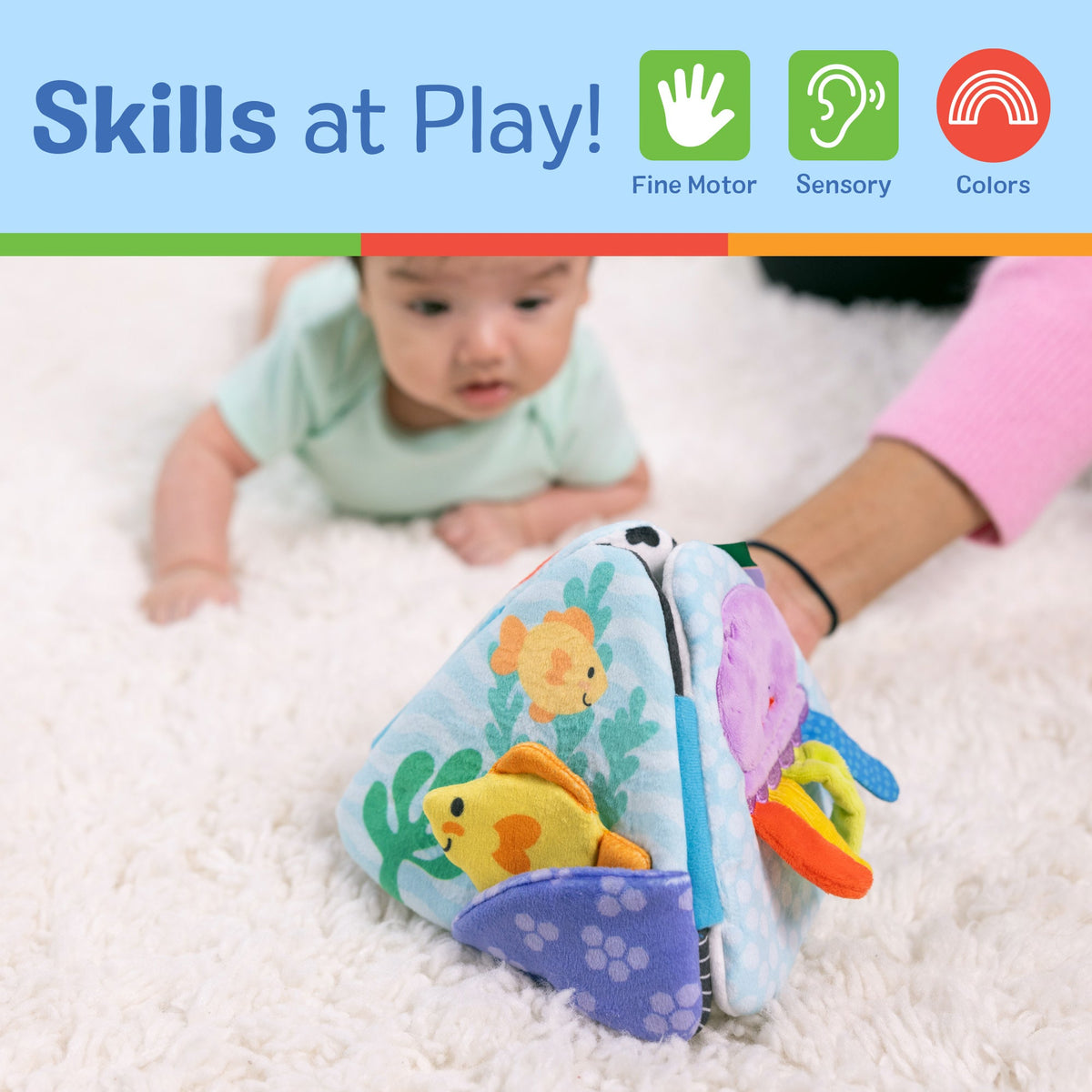 Educational Ocean Tummy Time Triangle Baby Toy
