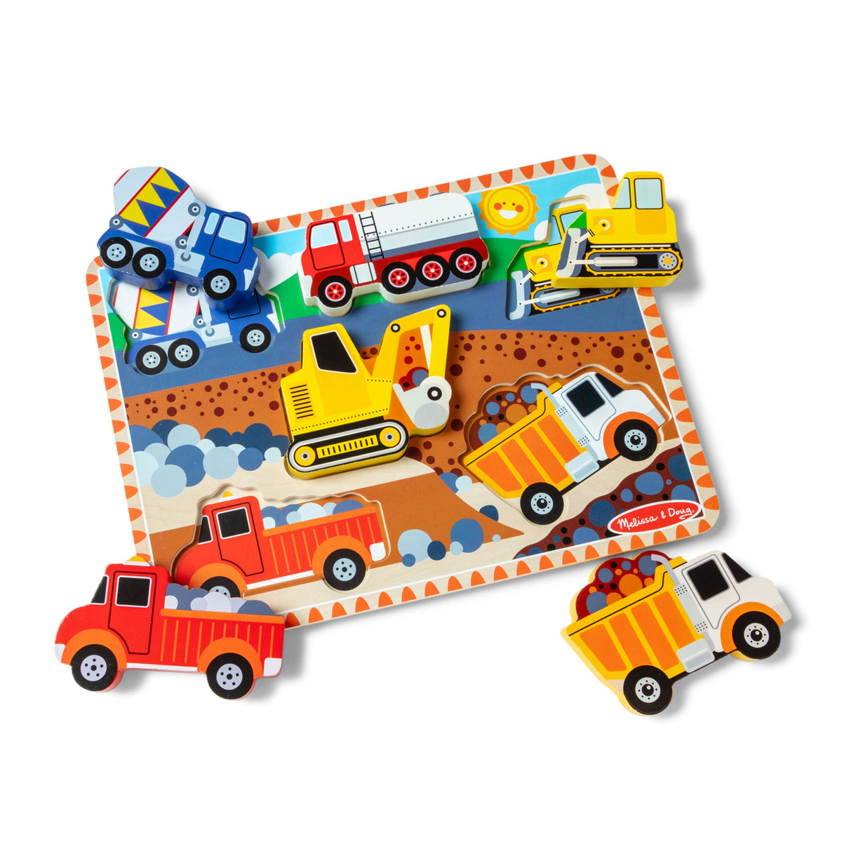 Educational Construction Chunky Puzzle - 6 Pieces