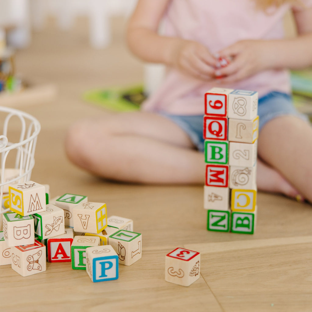Educational Wooden ABC123 Blocks