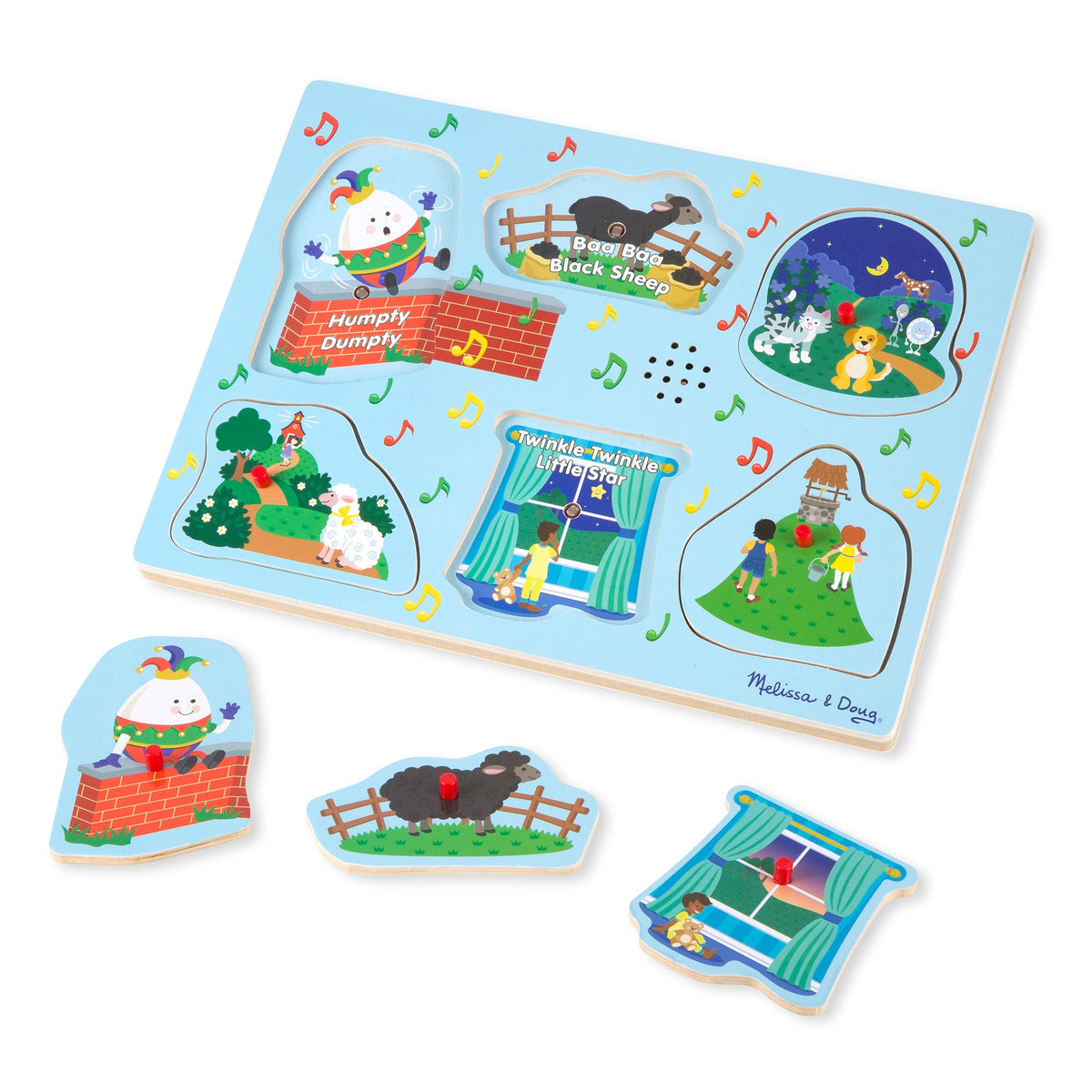 Educational Nursery Rhymes 2 Sound Puzzle - 6 PIeces