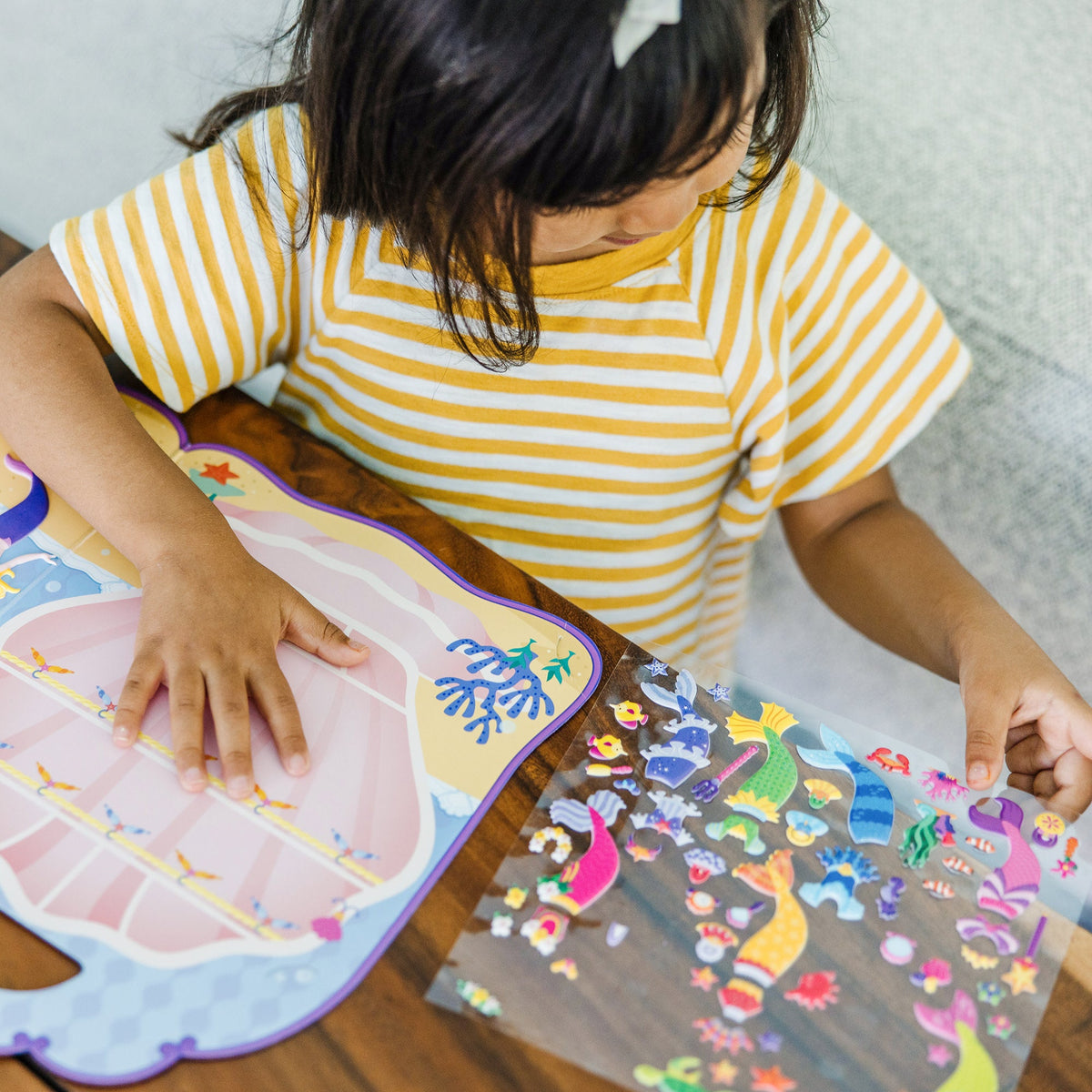 Educational Puffy Sticker Play Set - Mermaid