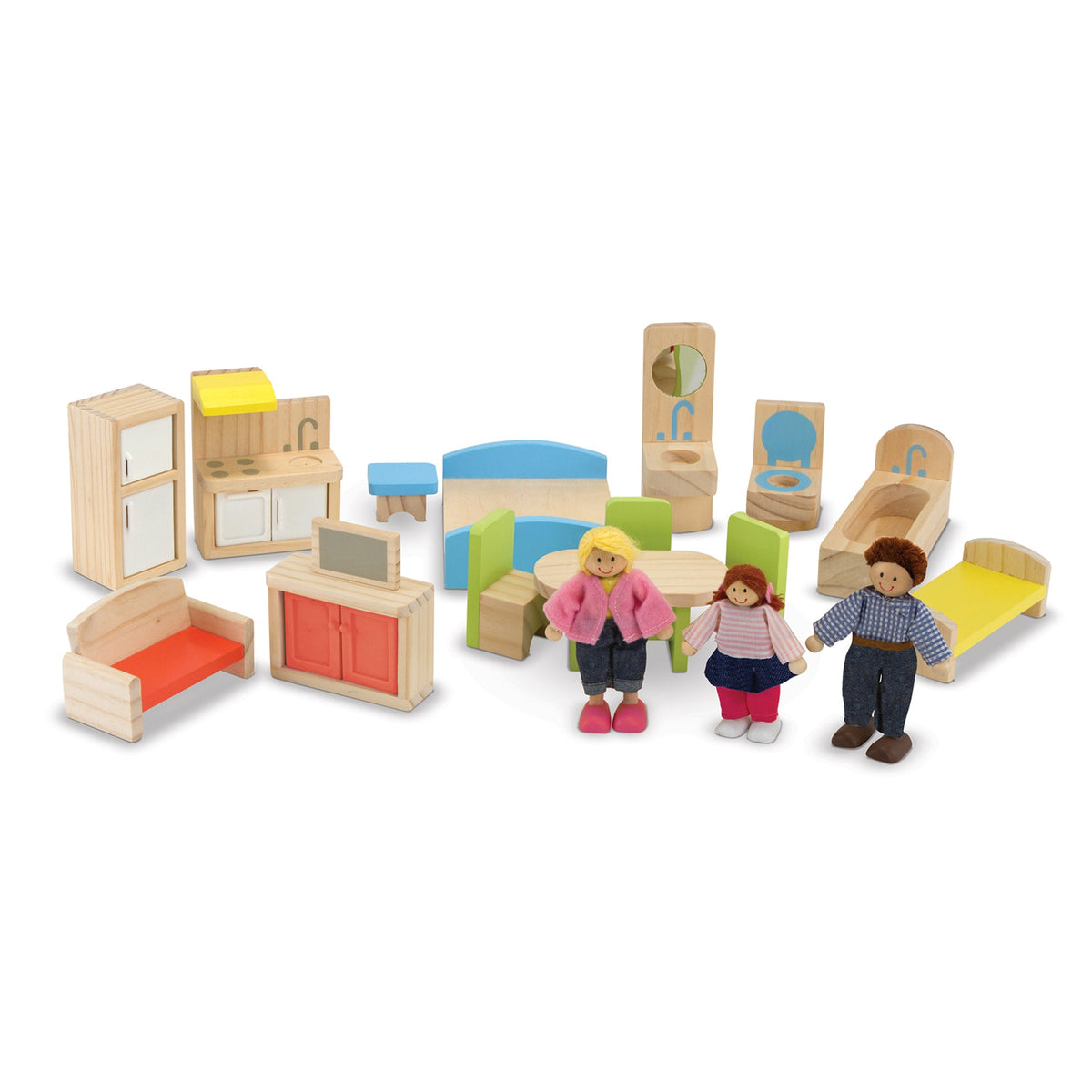 Educational Wooden Hi-Rise Dollhouse