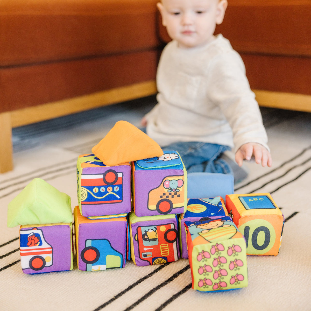 Educational Ks Kids Match and Build Soft Blocks