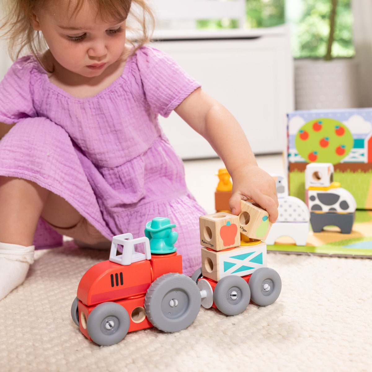 Educational Blockables Play Sets Farm and Farm Friends 2-Pack Bundle