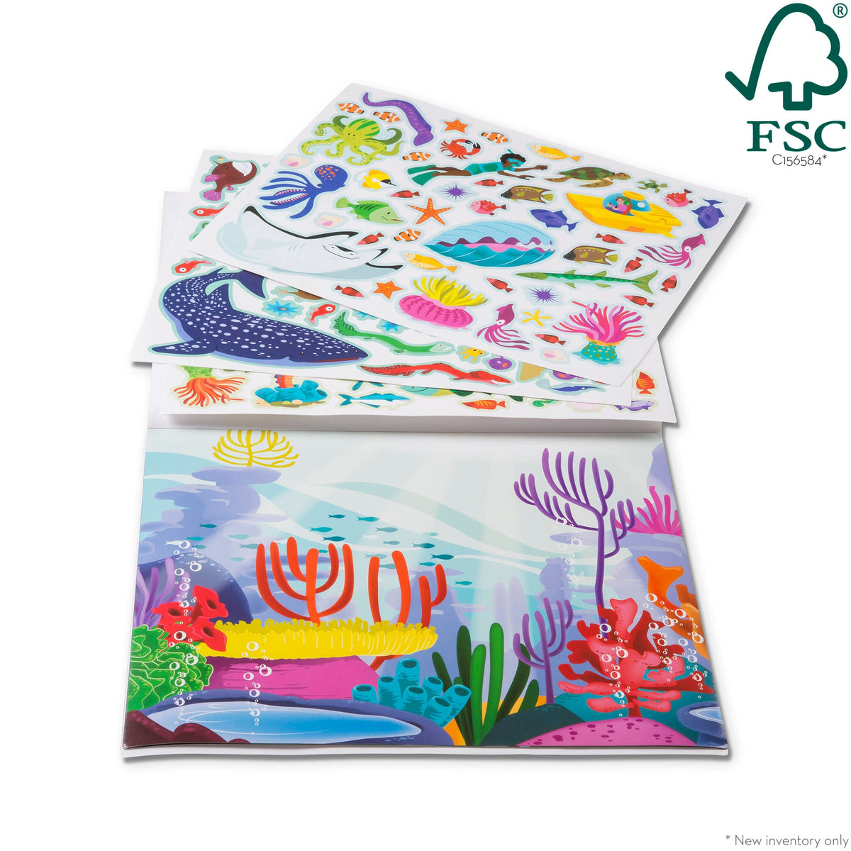 Educational Reusable Sticker Pad - Under the Sea