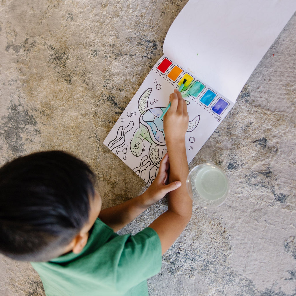 Educational Paint With Water Activity Book - Ocean