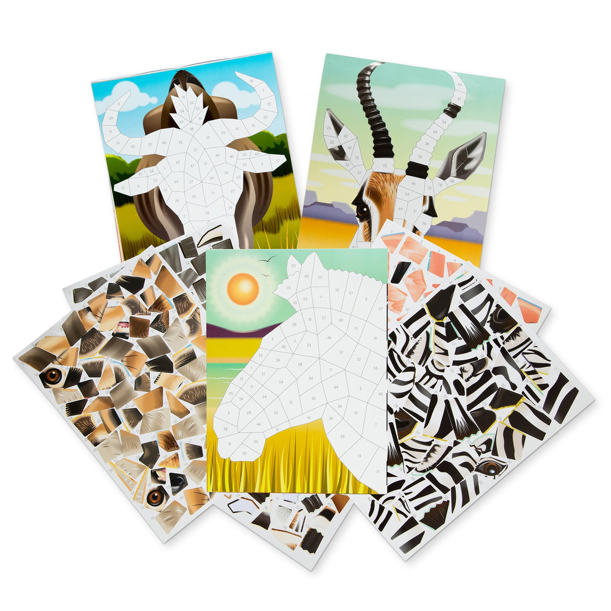 Educational Mosaic Sticker Pad - Safari