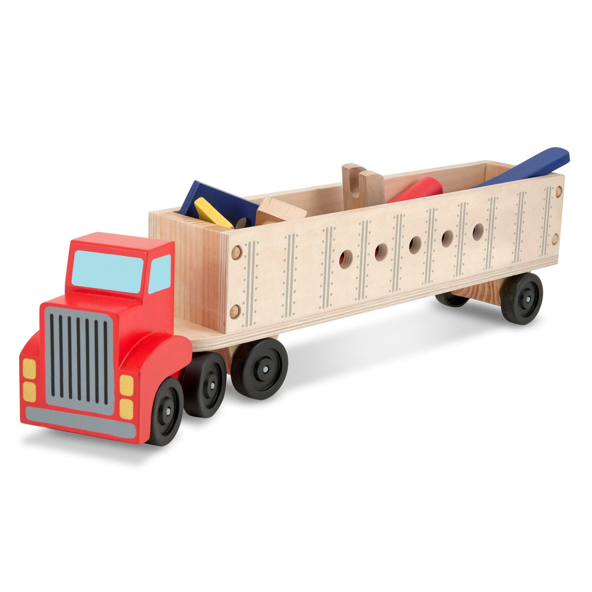 Educational Wooden Big Rig Building Set