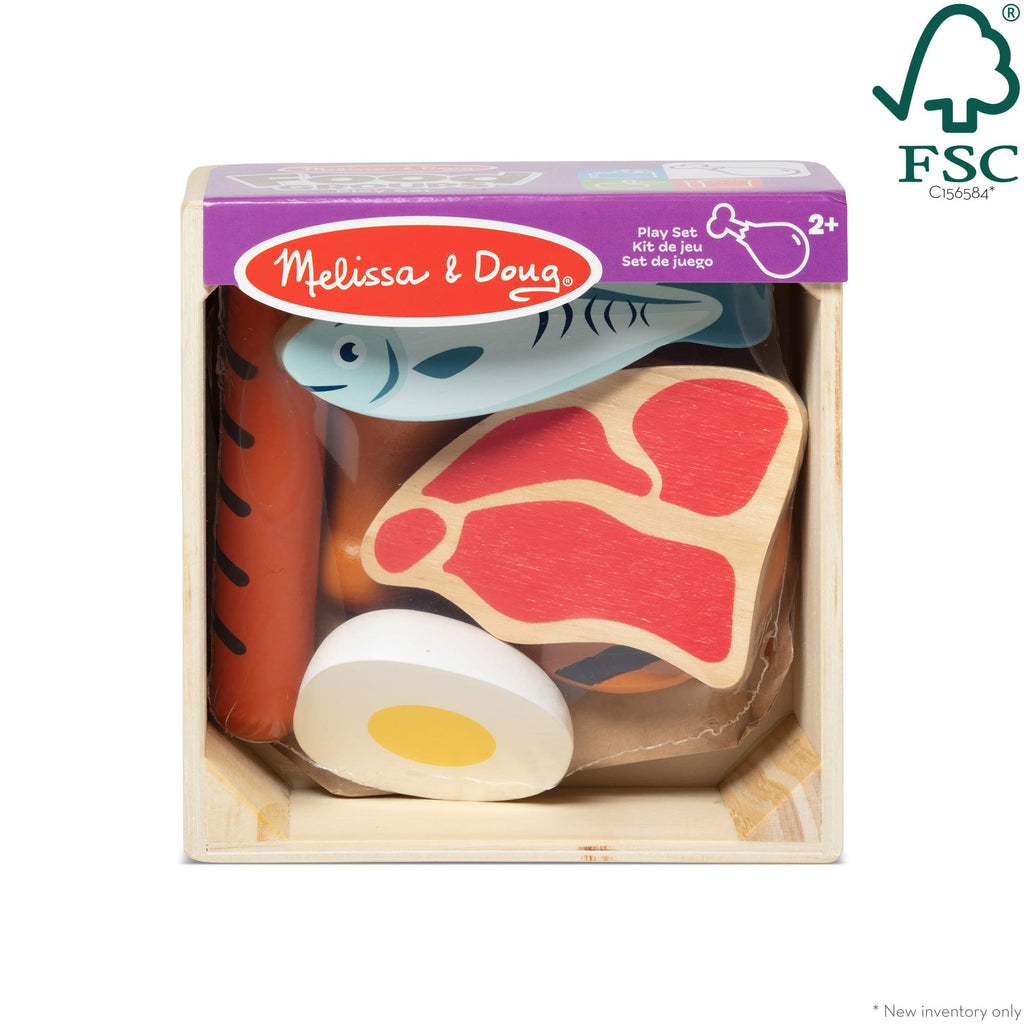 Educational Wooden Food Groups Play Set Protein