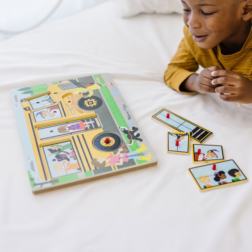Educational The Wheels on the Bus Song Puzzle - 6 Pieces