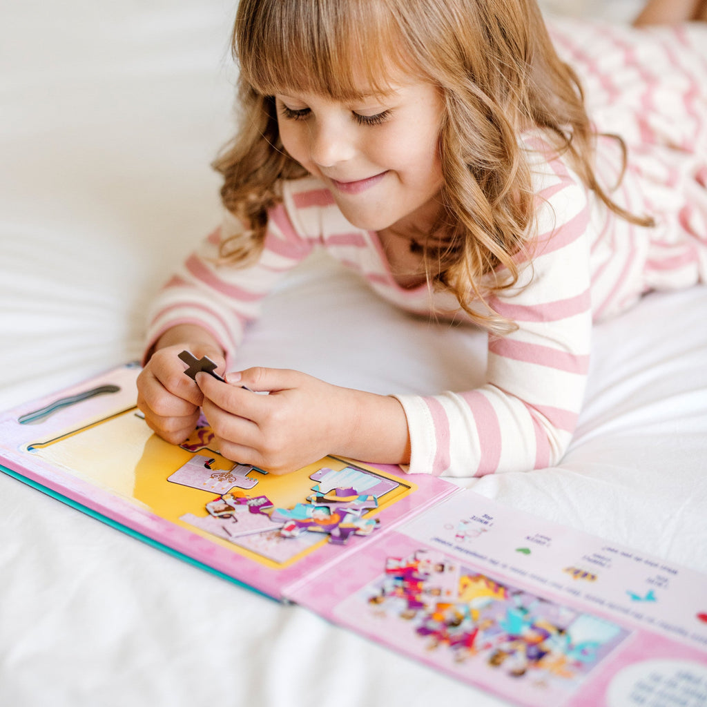 Educational Take-Along Magnetic Jigsaw Puzzles Princesses