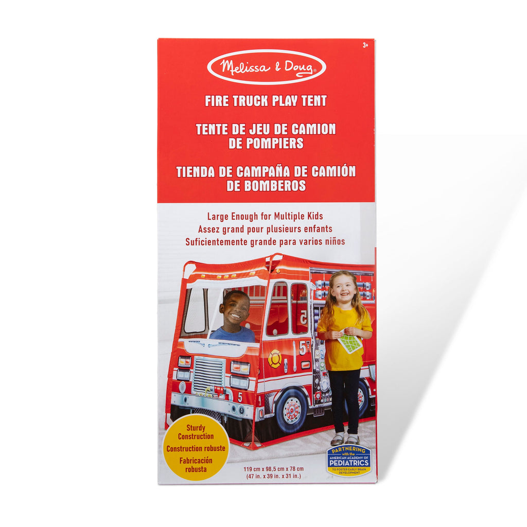 Educational Fire Truck Play Tent