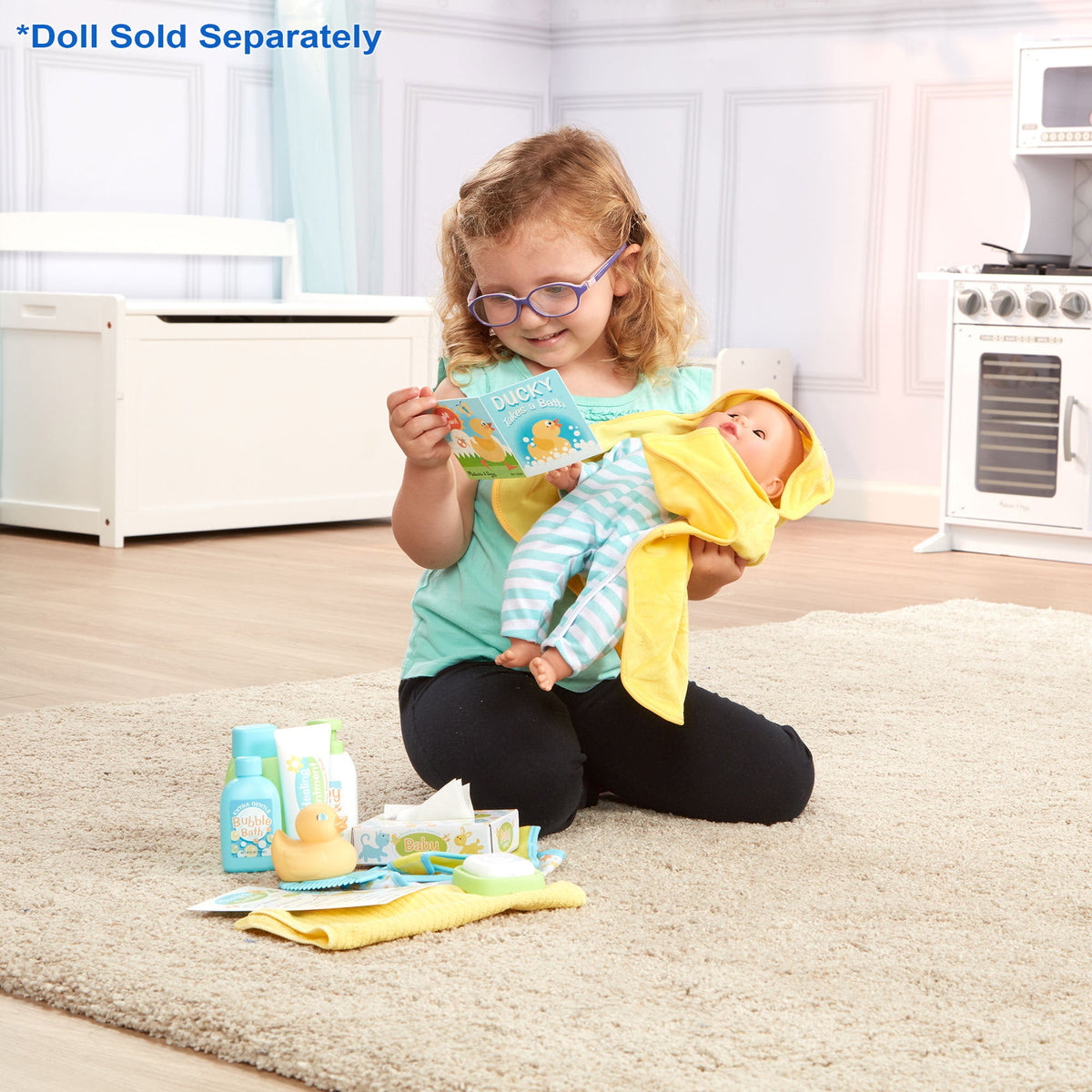 Educational Mine to Love Changing & Bathtime Play Set