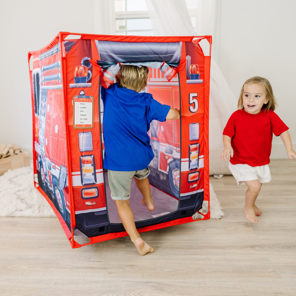 Educational Fire Truck Play Tent