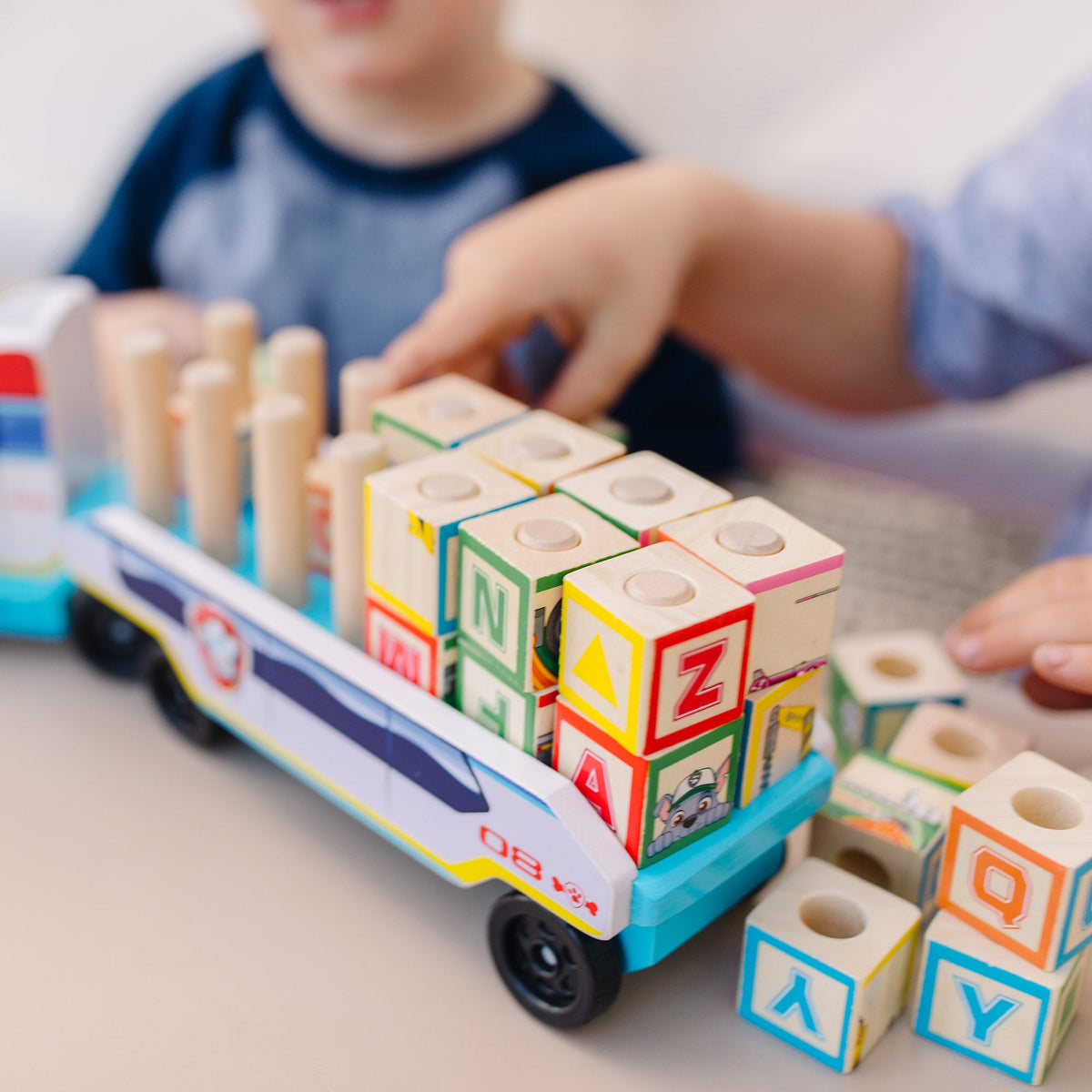 Educational PAW Patrol Wooden ABC Block Truck