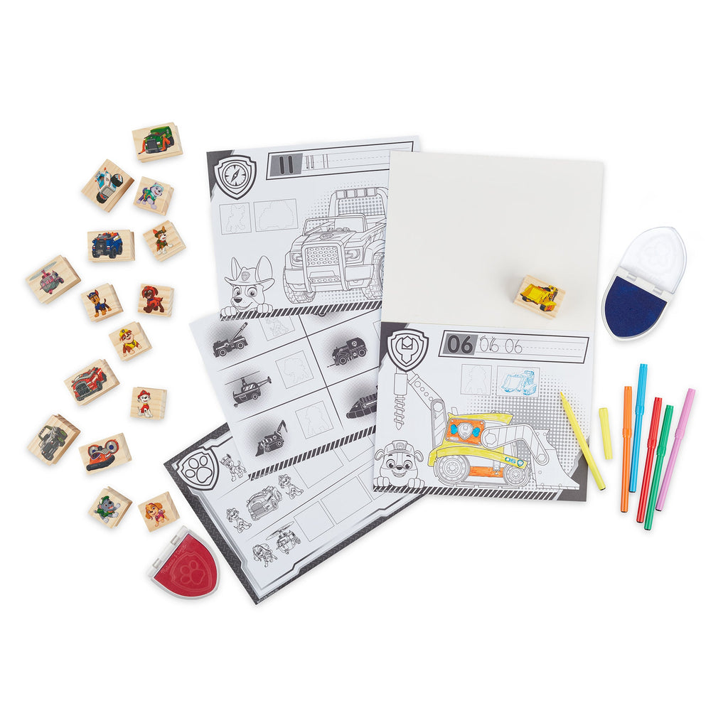 Educational PAW Patrol Wooden Stamps Activity Set