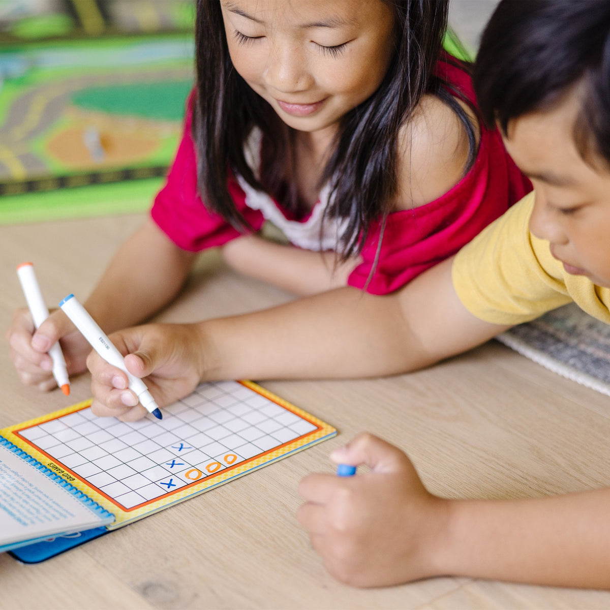 Educational Game On Wipe-Off Activity Pad - On the Go Travel Activity