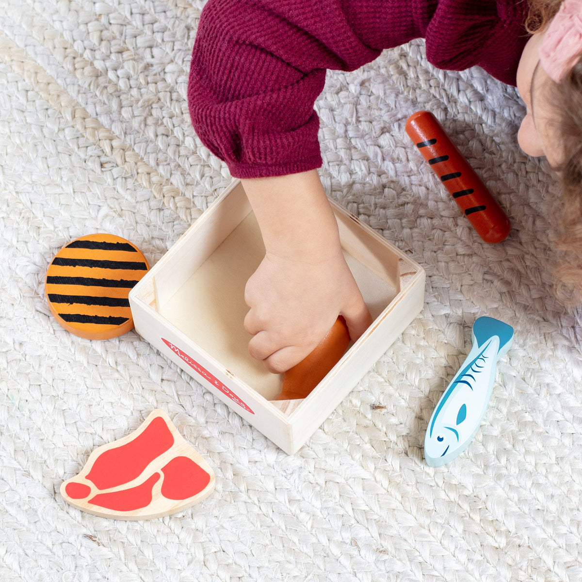 Educational Wooden Food Groups Play Set Protein