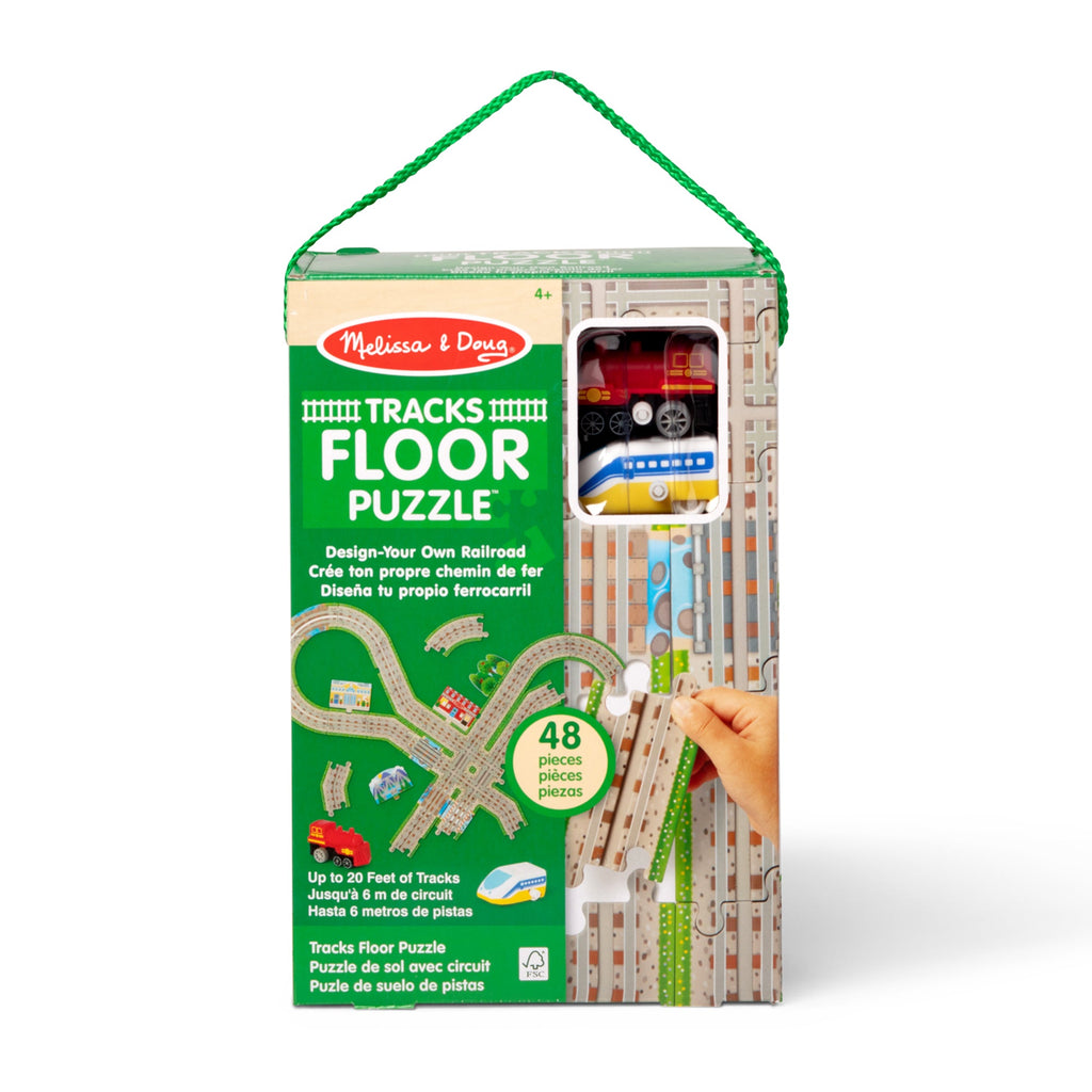 Educational Design Your Own Railroad Floor Puzzle
