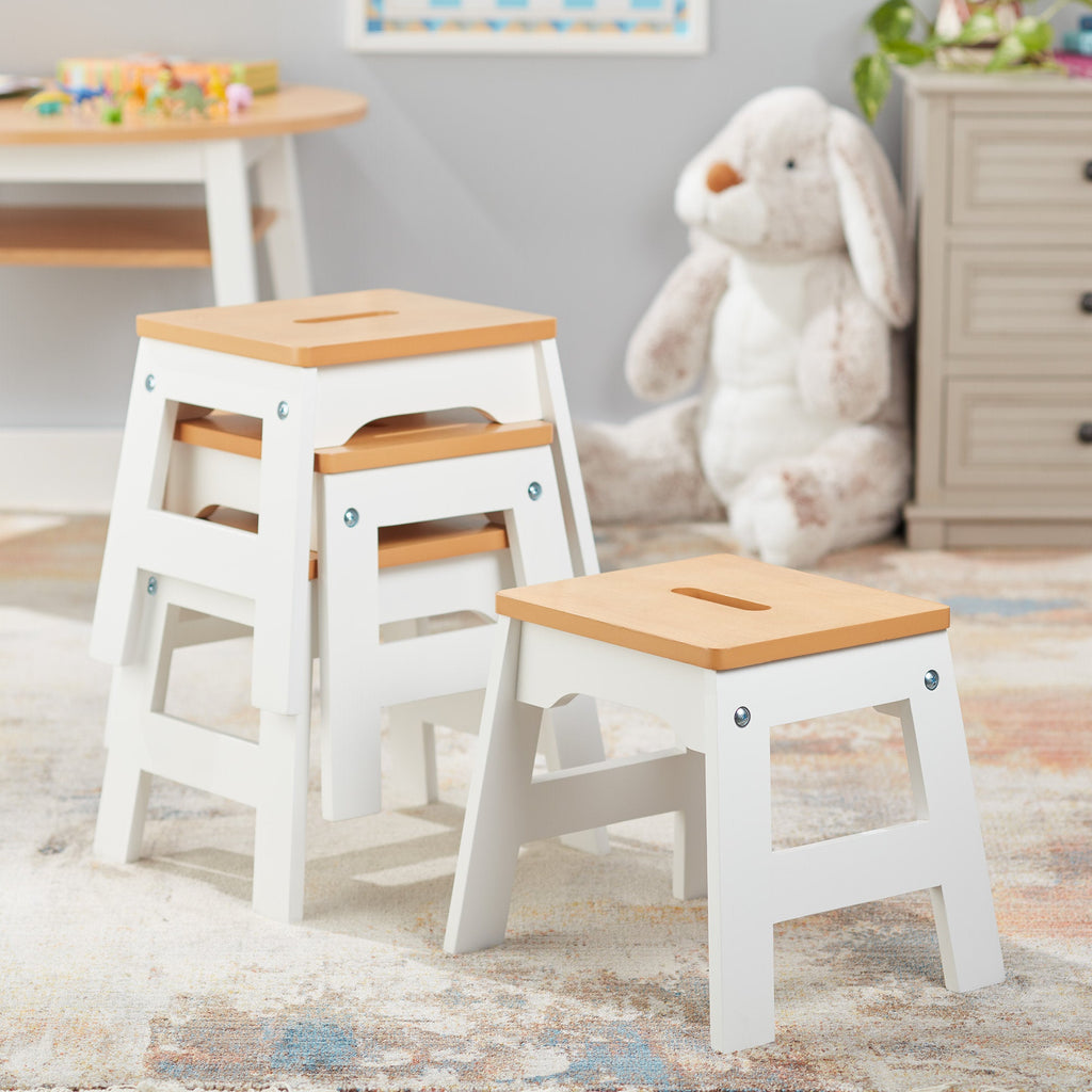 Educational Wooden Stools Set of 4