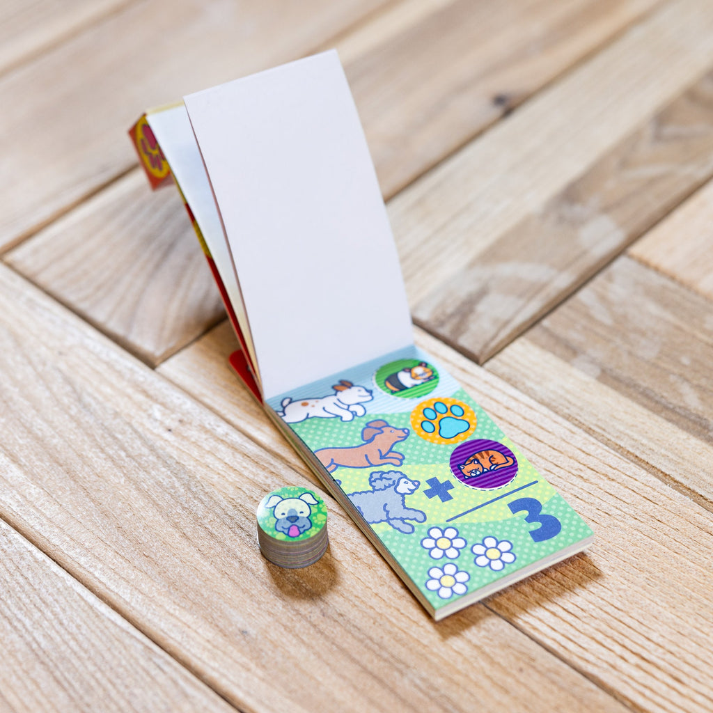 Educational Sticker WOW Mini Activity Pad & Refill Stickers - Pets 200 Stickers Stamper Not Included