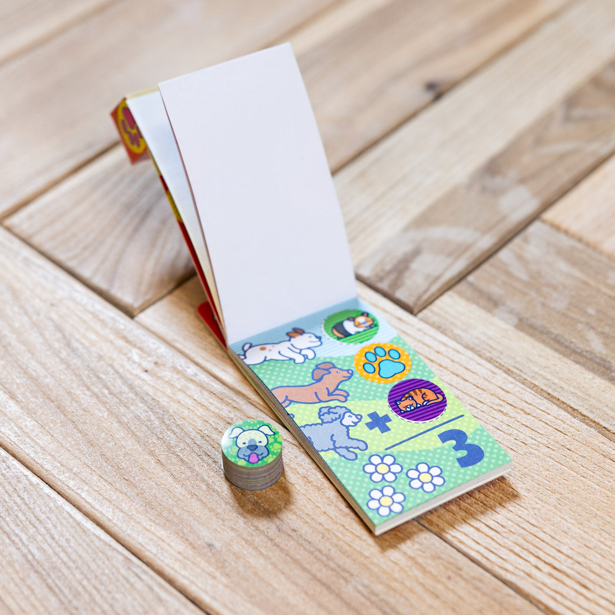 Educational Sticker WOW Mini Activity Pad & Refill Stickers - Pets 200 Stickers Stamper Not Included
