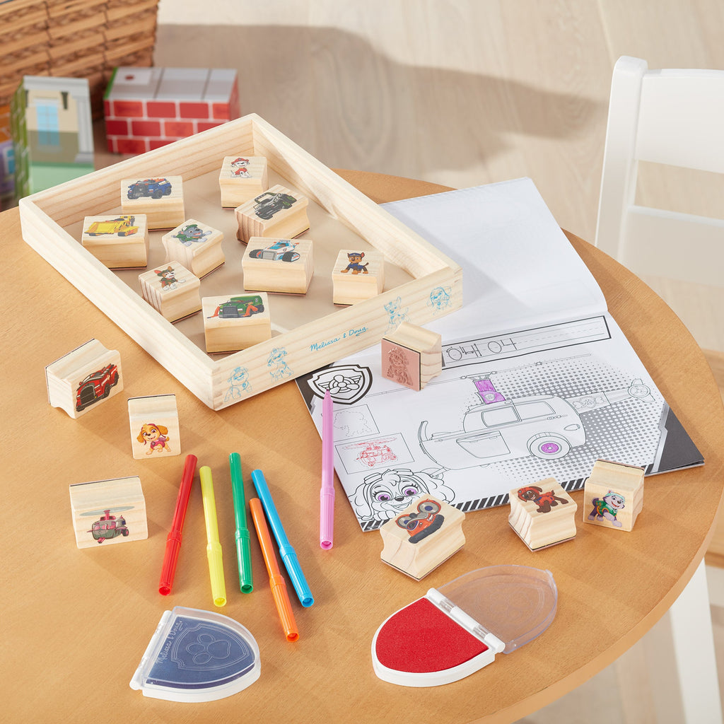 Educational PAW Patrol Wooden Stamps Activity Set