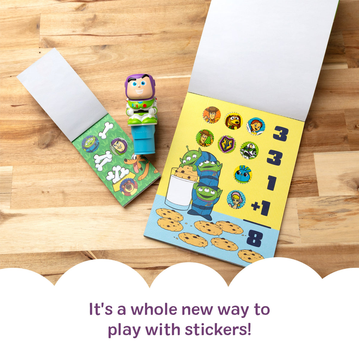 Educational Sticker WOW Disney Toy Story Buzz Lightyear Bundle Activity Pad & Sticker Stamper Mini Activity Pad and 200 Refill Stickers