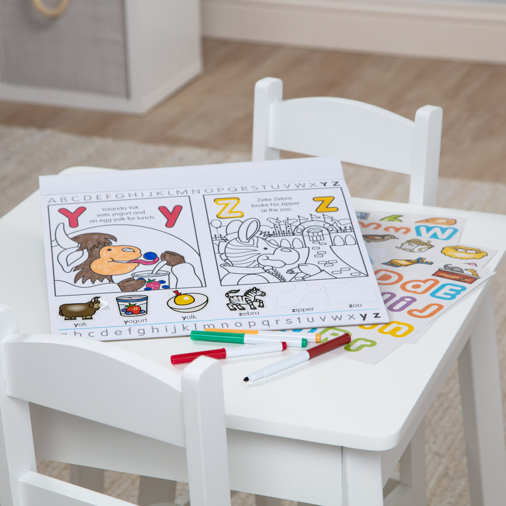 Educational Alphabet Activity Sticker Pad