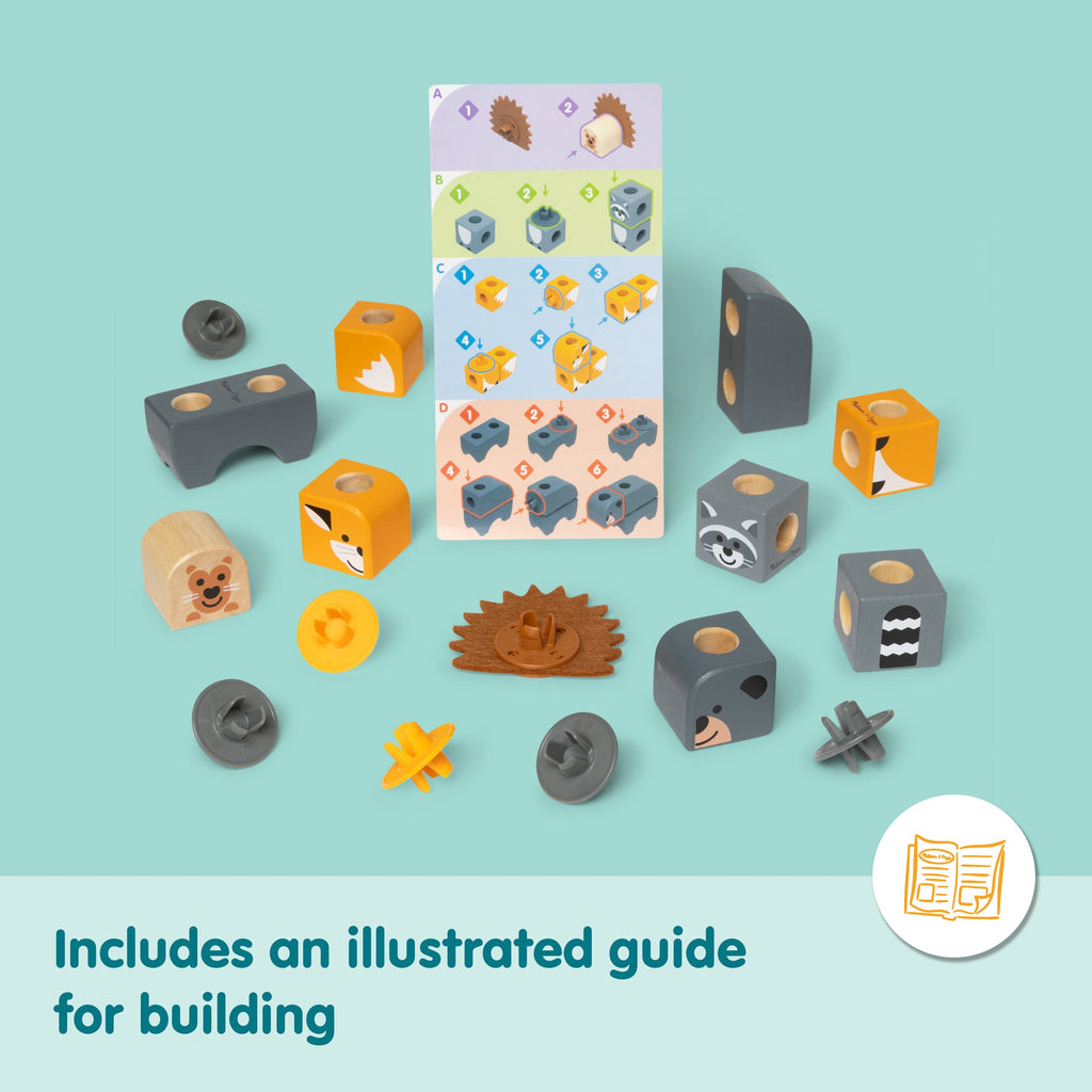 Educational Blockables Woodland Friends Play Set