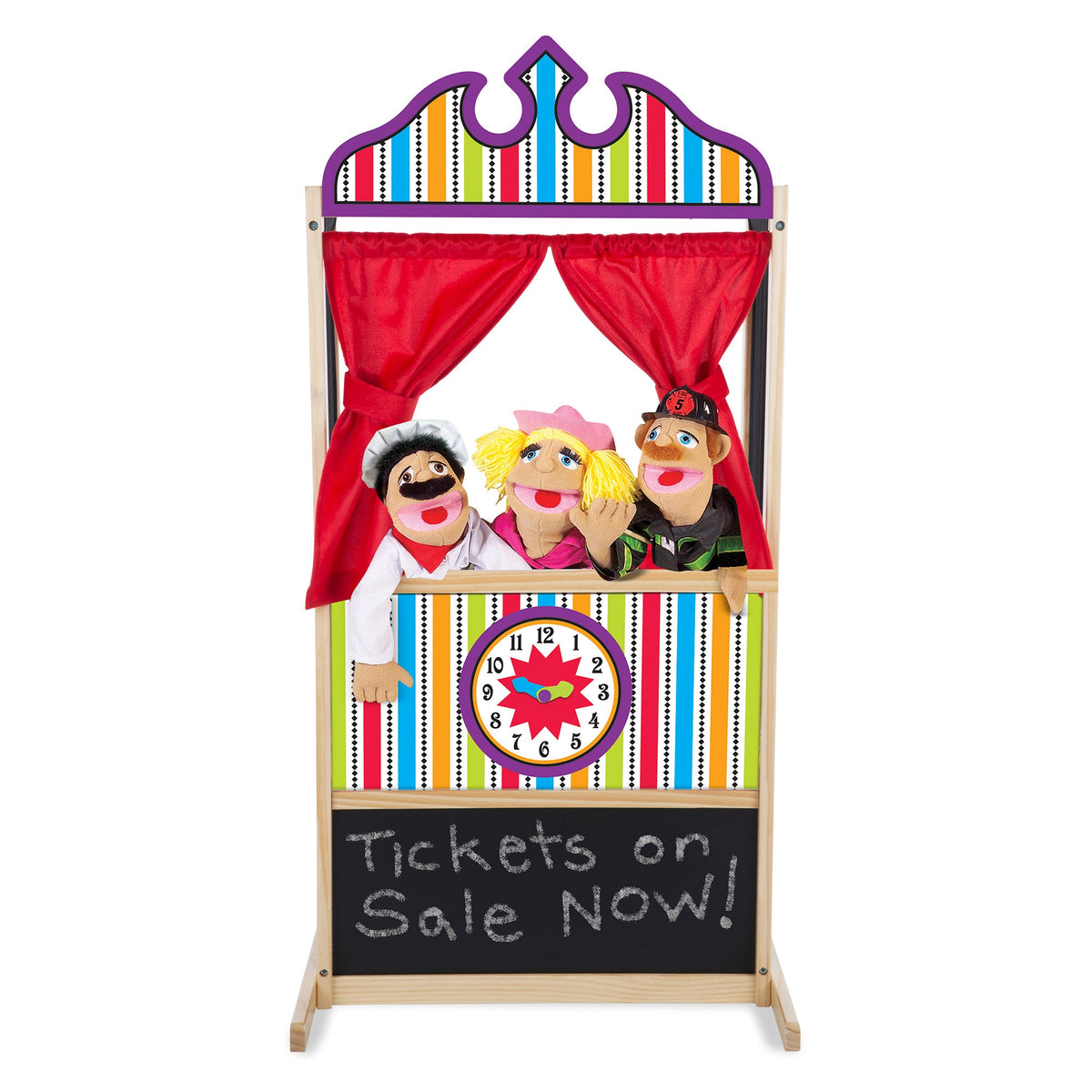 Educational Wooden Deluxe Puppet Theater