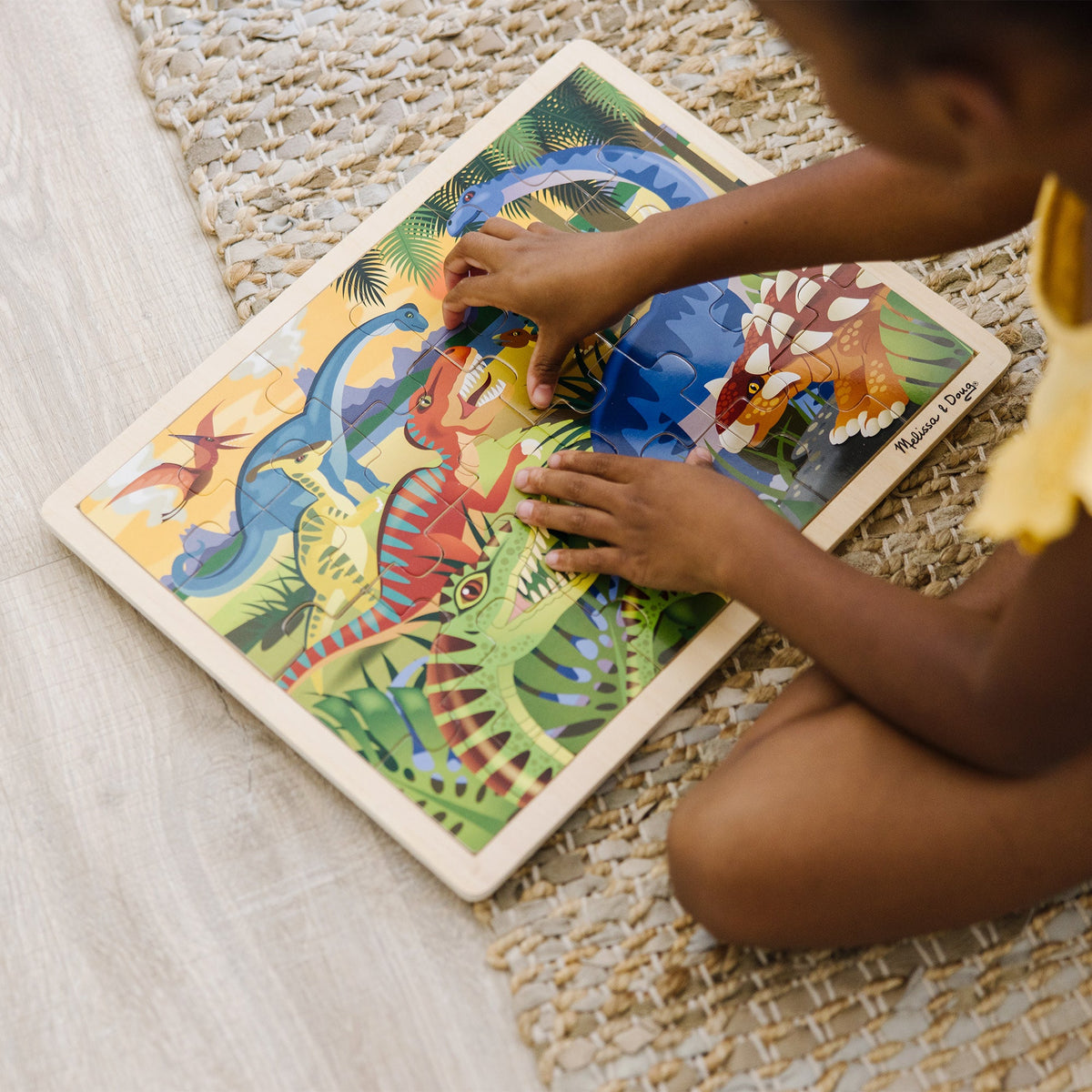 Educational Dinosaur Wooden Jigsaw Puzzle - 24 Pieces