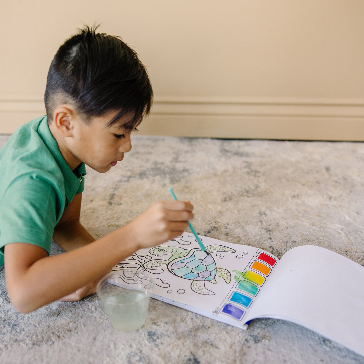 Educational Paint With Water Activity Book - Ocean