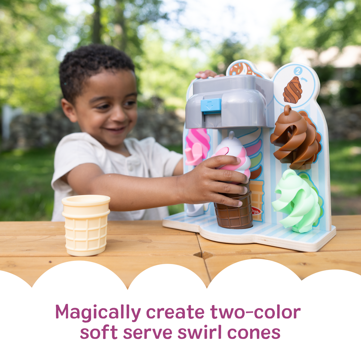 Educational Swirl and Serve Ice Cream Play Set