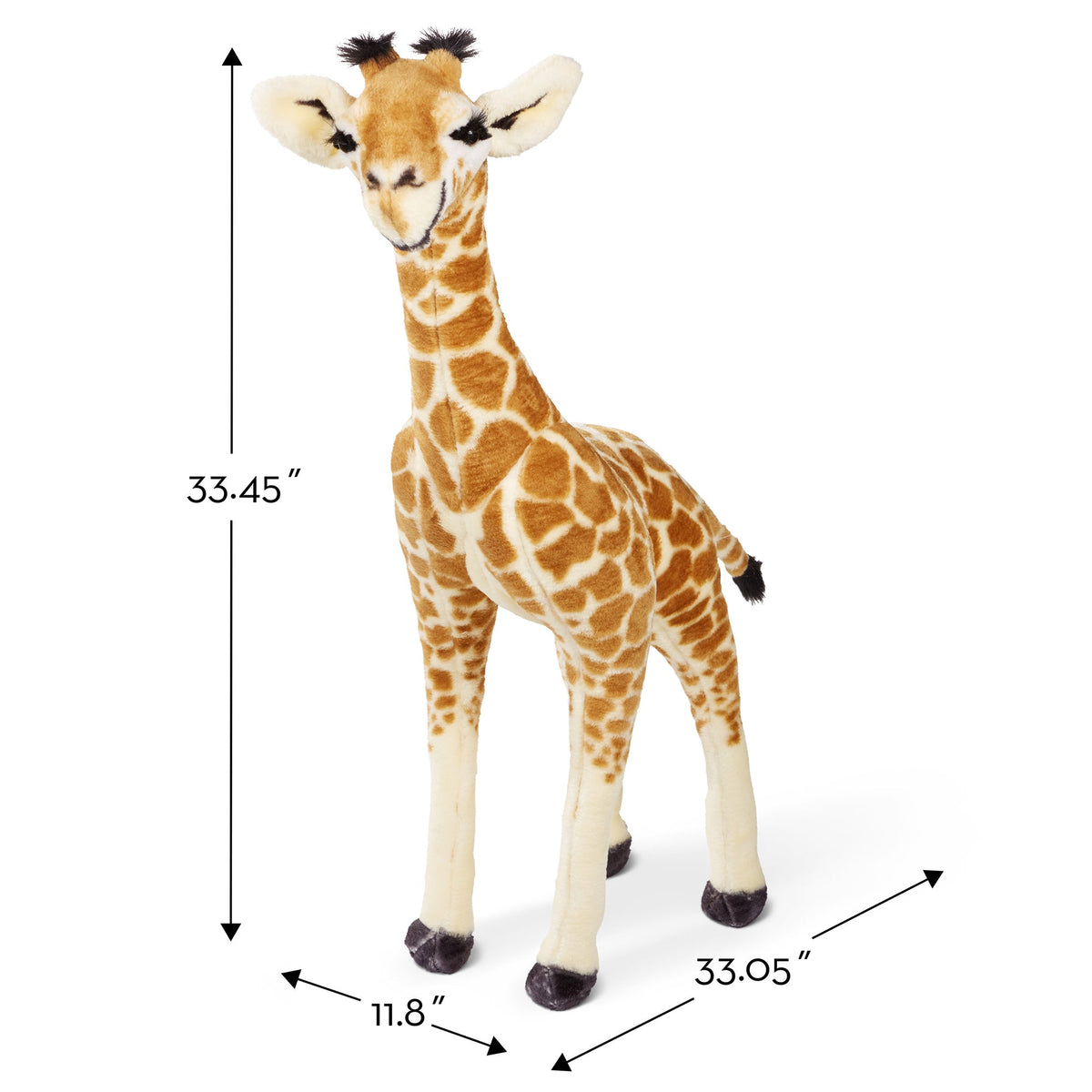 Educational Lifelike Plush Baby Giraffe