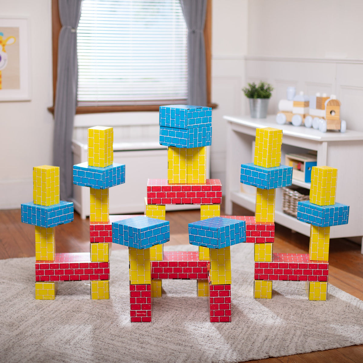 Educational Jumbo Cardboard Blocks - 24 Pieces