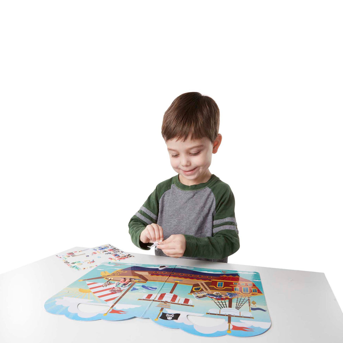 Educational Puffy Sticker Play Set - Pirate